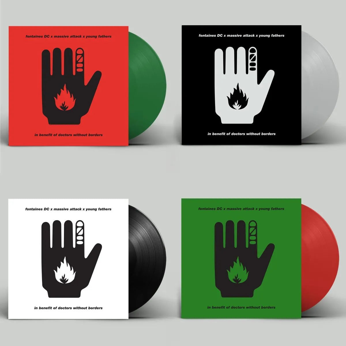 Fontaines DC, Massive Attack, Young Fathers - Ceasefire: In Benefit of Doctors Without Borders | LP Color Aleatorio