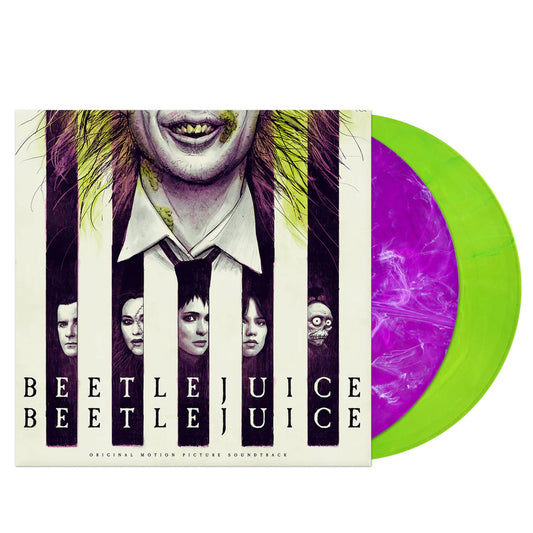 Various Artists - Beetlejuice Beetlejuice | 2LP Color Morado y Blanco y Verde Fluorescente