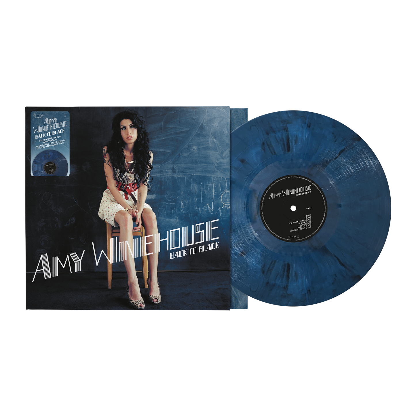 Amy Winehouse - Back To Black, LP Chalkboard Marble, 20th Anniversary