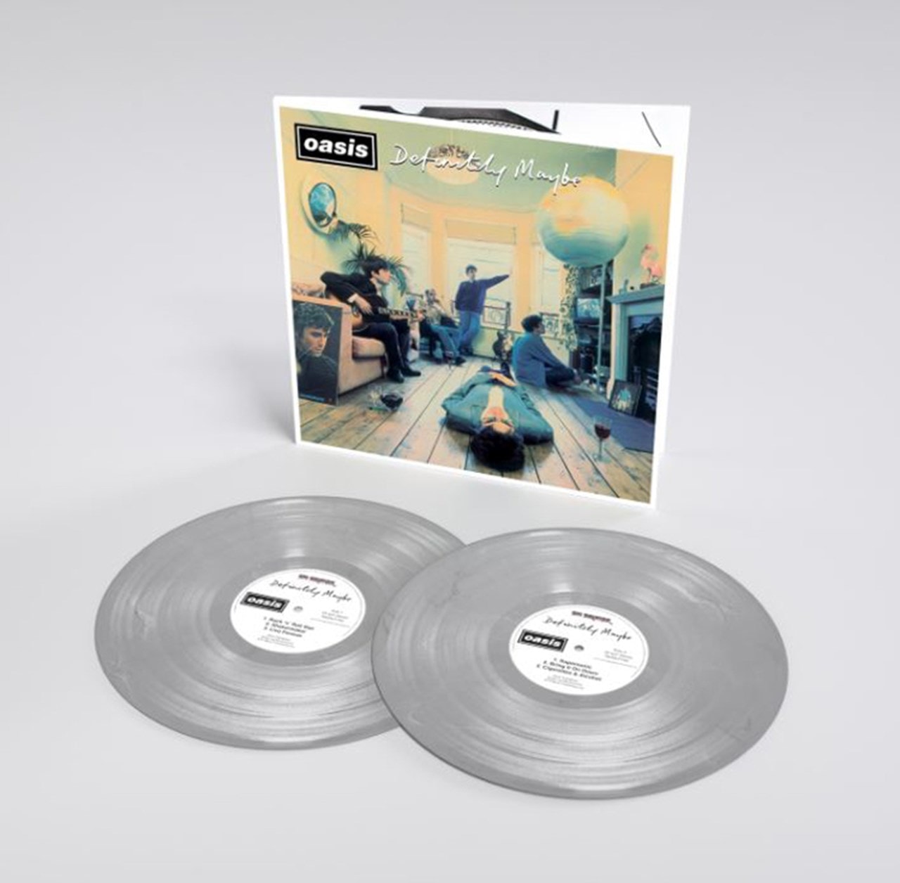 Oasis - Definitely Maybe | 2LP Color Plata Edición 25 Aniversario
