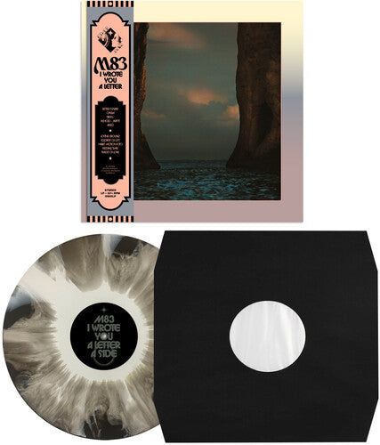 M83 - I Wrote You A Letter, LP Color Black / White Swirl